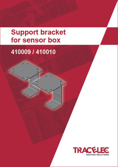 Support bracket for sensor box 410009-410010